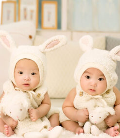 Twin Cute Bunny Set Combo